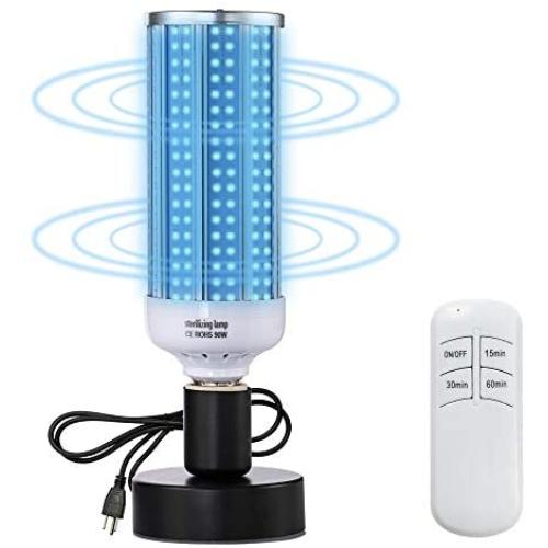 UV Light Sanitizer, UVC Disinfection Light Bulb 90W Germicidal Lamp E26/E27 Base for Home Room Hotel Travel Bathroom Office Restaurant Toilet Supermarket Bedroom