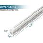 Barrina LED Shop Light, 40W 5000LM 5000K, 4FT Integrated Fixture, V Shape,T8 Light Tube, Daylight White, Clear Cover, Hight Output, Strip Lights Bulb for Garage Warehouse Workshop Basement (Pack of 6)