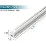 Barrina LED Shop Light, 40W 5000LM 5000K, 4FT Integrated Fixture, V Shape,T8 Light Tube, Daylight White, Clear Cover, Hight Output, Strip Lights Bulb for Garage Warehouse Workshop Basement (Pack of 6)