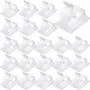 120 Pieces Mini Outdoor Cable Clips with Adhesive Tapes Self-Adhesive Hooks Wire Holder Light Clips Decoration Clips for Fairy Light (Medium, White) 120 Pieces Mini Outdoor Cable Clips with Adhesive Tapes Self-Adhesive Hooks Wire Holder Light Clips Decoration Clips for Fairy Light (Medium, White)