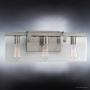 Luxury Modern Farmhouse Bathroom Vanity Light, Medium Size: 8.38''H x 22.75''W, with Industrial Chic Style Elements, Brushed Nickel Finish, UHP2451 from The Bristol Collection by Urban Ambiance