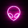 Wanxing Alien Neon Light Pink Led Signs Wall Decor, Battery or USB Operated Alien Lamp Warm Alien Neon Signs Light up for Home,Kids Room,Bar,Festive Party,Christmas,Wedding