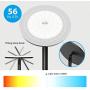 TROND LED Torchiere Floor Lamp, Modern Sky Tall Dimmable Lamp 30W, 5500K Natural Daylight, Max. 5000lm, 71-Inch, 30-Min Timer, Standing Pole Uplight for Living Room Bedroom Office, Black