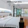 Lighting EVER LED Strip Light White, 16.4ft Dimmable Vanity Lights, 6000K Super Bright LED Tape Lights, 300 LEDs 2835, Strong 3M Adhesive, Suitable for Home, Kitchen, Bedroom, Daylight White