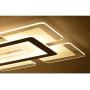 LITFAD Rectangular LED Flush Light Minimalist Acrylic Ultrathin Ceiling Lamp, Modern Pandent Light for Dinning Room Bedroom Living Room - 23.5'' Length, White Light