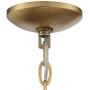 Ava Warm Brass Foyer Pendant Chandelier 14'' Wide Clear Crystal 4-Light Fixture for Dining Room House Foyer Kitchen Island Entryway Bedroom - Barnes and Ivy