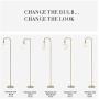 Globe Electric Holden 70'' Floor Lamp, Matte Brass, in-Line On/Off Foot Switch 67068