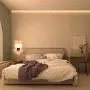 Bedroom Wall Sconce Lights - Modern Wall Lighting Fixtures with 2 Switches and Fabric Linen Shade, Bedside Wall Mount Reading Lamps for Living Room Hotel(LED 1W 3000K Included ) Bedroom Wall Sconce Lights - Modern Wall Lighting Fixtures with 2 Switches and Fabric Linen Shade, Bedside Wall Mount Reading Lamps for Living Room Hotel(LED 1W 3000K Included )