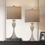 OYEARS Modern Table Lamps Set of 2 for Bedroom 24.25“ Bedside Sliver Lamps for Living Room Nightstand Table Lamps with Dark Grey Shade Brushed Nickel OYEARS Modern Table Lamps Set of 2 for Bedroom 24.25“ Bedside Sliver Lamps for Living Room Nightstand Table Lamps with Dark Grey Shade Brushed Nickel