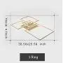 Dimmable with Remote Control 98CM LED Ceiling Lamp for Living Room Modern Simple Personality Home LED Rectangular Ceiling Light 38inch Color White