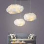 Clouds LED Ceiling Light Chandelier for Kids Room Pendant Light Living Room Dining Room The Mall Decoration Light Fixture -50x26cm(20x10inch)