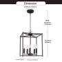 Foyer Lighting Farmhouse Chandelier Light Fixtures Oil Rubbed Bronze 5 Light Hall Pendant Light for Island Lighting Dining Room Lighting by Lucidce