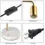 HAITRAL Industrial Table Lamp Gold - Small Desk Lamp for Bedroom, Office, Living Room