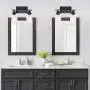 Banato Lighting Black Bathroom Vanity Light 2-Light Indoor Industrial Wall Light Fixtures with Clear Glass Shade for Bedroom Powder Room Living Room Banato Lighting Black Bathroom Vanity Light 2-Light Indoor Industrial Wall Light Fixtures with Clear Glass Shade for Bedroom Powder Room Living Room