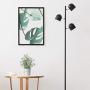 CO-Z LED Floor Lamp, 3 Light Tree Torchiere Floor Lamp for Living Room Bedroom Home Office, Industrial Modern Black Bright Task Standing Pole Reading Light with 3 Adjustable Heads