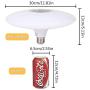 IYUNXI 24W Music Ceiling Light with Bluetooth Speaker 9 Inches 6500K 110V RGB Multicolor Changing Remote Control 1400LM Sound Music Ceiling Light Fixture Light Bulb for Bedroom