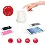 Macally LED Desk, Nightstand & Bedside Lamp with USB Port (4 High Powered Ports) | 3 Level Brightness Touch Sensor Control | Charging Lamp with Dimmable Warm White Light (LAMPCHARGE)