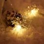 VIVAYO Snowflake String Lights Battery Operated, 40 LED 19.6FT Christmas Lights Fairy String Lights for Indoor Outdoor Lights for Bedroom Patio Wedding Party Christmas Home Decor (Warm White)