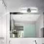 Bathroom Crystal Vanity Light , LED Bathroom Lighting Fixtures Over Mirror , Stainless Steel 17 Inch Vanity Light Fixture for Bedroom , Bathroom, Rest Room, Living Room, 6500K