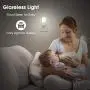 LOHAS Dimmable Night Light, Plug in LED Night Light Dusk to Dawn Light, Daylight 5000k from 5lm to 80lm Brightness Adjustable Bright Mini Wall Night Light for Kids Baby Bedroom Stairway Nursery 2 Pack