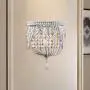 Jiuzhuo Classic Style Distressed White Wood Beaded 1-Light Decorative Indoor Wall Sconce Light