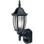 Heath Zenith HZ-4192-BK Six-Sided Die-Cast Aluminum Lantern, Black with Beveled Glass