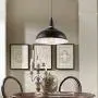 HMVPL Plug in Pendant Lights with 16.4 Ft Hanging Cord and On/Off Dimmer Switch, Upgraded Industrial Metal Swag Ceiling Lamp for Dining Room, Bedroom, Barn, Kitchen Island Table, Sink, Hallway