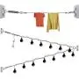 Twinkle Star 82 ft Globe String Lights Suspension Kit Stainless Steel Globe Lights Kit Outdoor Light Guide Wire for Patio, Garden