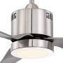 52'' Visionary Modern Ceiling Fan with Light LED Brushed Nickel Frosted for Living Room Kitchen Bedroom Family Dining - Casa Vieja 52'' Visionary Modern Ceiling Fan with Light LED Brushed Nickel Frosted for Living Room Kitchen Bedroom Family Dining - Casa Vieja