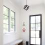 GEPOW Industrial Pendant Lighting for Kitchen Island, Geometric Modern Farmhouse Mini Cage Hanging Light Fixture for Foyer, Entryway, Dining & Living Room