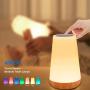 AMEXI Table lamp, Touch Sensor Bedside lamp + dimmable Warm White Light, can be Used in Childrens Bedroom Living Room Office Corridor Basement (Beige)