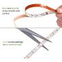 LE 12V LED Strip Light, Flexible, Waterproof, SMD 2835, 300 LEDs, 16.4ft Tape Light for Home, Kitchen, Christmas and More, Warm White