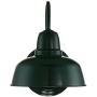 Urban Barn Rustic Farmhouse Outdoor Wall Light Fixture Green Steel Gooseneck Arm 11 1/4'' for Exterior House Porch Patio - John Timberland