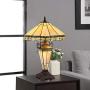 Tiffany Table Lamp, Capulina Handcrafted 24'' Stained Glass Table Lamp Shades, Tiffany Floor Lamps for Living Room, Stained Glass Lamp, Tiffany Desk Lamp - Gothic Glass Style