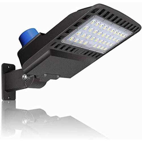 150W LED Parking Lot Lighting - Adjuatable with Photocell Slip Fitter LED Parking Lot Lights 19500lm 5000K Commercial LED Area Ligh IP65 Led Shoebox Light