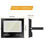 STASUN LED Flood Light, 2 Pack 50W 5000lm Security Floodlights, 100-256V, 6000K Daylight White, IP66 Waterproof Super Bright Work Light, Outdoor Flood Light for Parking Lot, Playground, Court, Yard