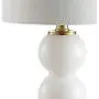 JONATHAN Y JYL1021A February 21'' Glass/Metal LED Lamp Contemporary for Bedroom,Living Room,Office,College Dorm,Coffee Table,Bookcase, White/Brass Gold JONATHAN Y JYL1021A February 21'' Glass/Metal LED Lamp Contemporary for Bedroom,Living Room,Office,College Dorm,Coffee Table,Bookcase, White/Brass Gold