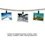 Coideal 100 Pack Stainless Steel Curtain Clip String Party Lights Hanger Wire Holder for Home Decoration, Photos, Art Craft Display and Outdoor Activities Supplies (Black)