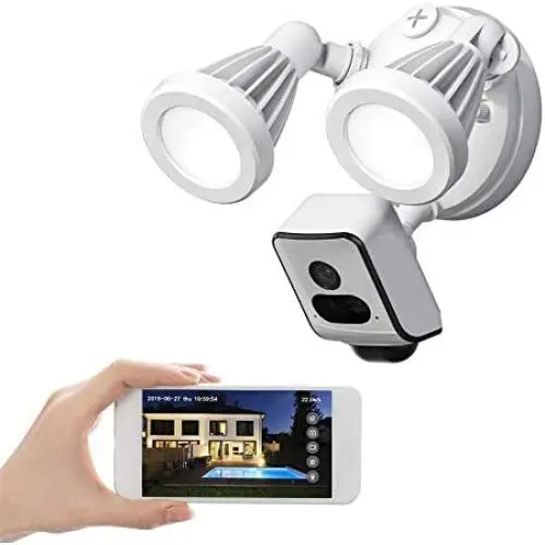 Floodlight Camera Outdoor Home Security Camera with Motion-activated/1080P Night Vision/2-way Audio/Alarm Push/16GB TF Card Included/Support Cloud Storage Floodlight Camera Outdoor Home Security Camera with Motion-activated/1080P Night Vision/2-way Audio/Alarm Push/16GB TF Card Included/Support Cloud Storage