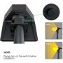 Biling Solar Spotlights Outdoor, 2-in-1 Solar Landscape Lights 12 LED Bulbs Solar Powered Lights IP67 Waterproof Adjustable Wall Light for Patio Pathway Yard Garden Driveway Pool - Warm White(4 Pack)