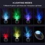 Star Galaxy Light Projector with Bluetooth Speaker, Ocean Wave Projector Night Light Built-in Music Player, Sleep Timer & Remote Control,8 Starlight Light Projector Modes for Bedroom Party Decoration