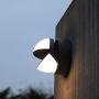 LUTEC Eklips LED Round Outdoor Porch Light 3000K 960LM Wall Light Outdoor and Indoor Bedroom LED Wall Lantern Sconce