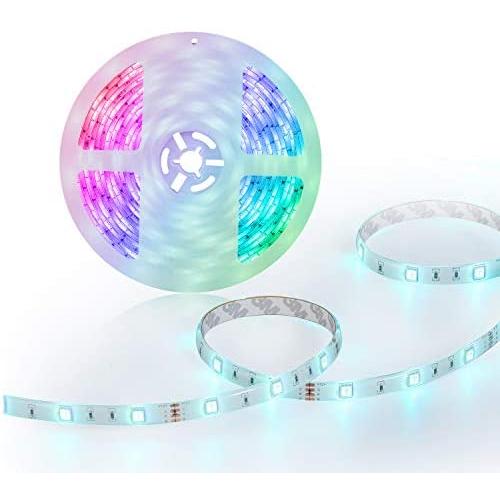 16.4ft RGB Flexible Strip Lights,Color Changing 150 Units SMD 5050 12V Waterproof Tape Lights,LED Lights for Bedroom,TV Back Light, Kitchen,Used for Light Bar Replacement,NO Power Adapter