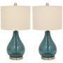 Decor Therapy MP1054 Table Lamp, Emerald Blue Green, 2 Count