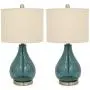 Decor Therapy MP1054 Table Lamp, Emerald Blue Green, 2 Count