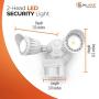 SunLake Lighting 2 Head Security Flood Lights - 20W Premium Outdoor or Backyard 2 Head LED Wall Light - 2000lm - Waterproof - 20W=150W - 5000K Daylight White. ETL Listed 100-277V - White