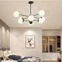 Frosted Glass Sputnik Chandelier,Industrial Pendant Light Fixture for Kitchen Dining Room Living Room Home Ceiling Light Creative Branches During Lamp