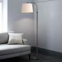 Oneach Modern Floor Lamp for Living Rooms LED Contemporary Arc Standing Lamps for Bedrooms Accent Tall Pole Light for Reading with Hanging Lamp Shade Black