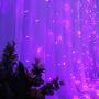 Dooit 9.8ft6.5ft 300LED Curtain String Lights 8 Modes 29v UL Plug in Decor for Christmas Party Wedding Ceremony Home Garden Bedroom Indoor/Outdoor （Purple）