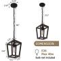 Farmhouse Lantern Pendant Light , 1-Light Retro Wood Chandelier for Kitchen Island and Dining Room. (Wood, 1-Light)